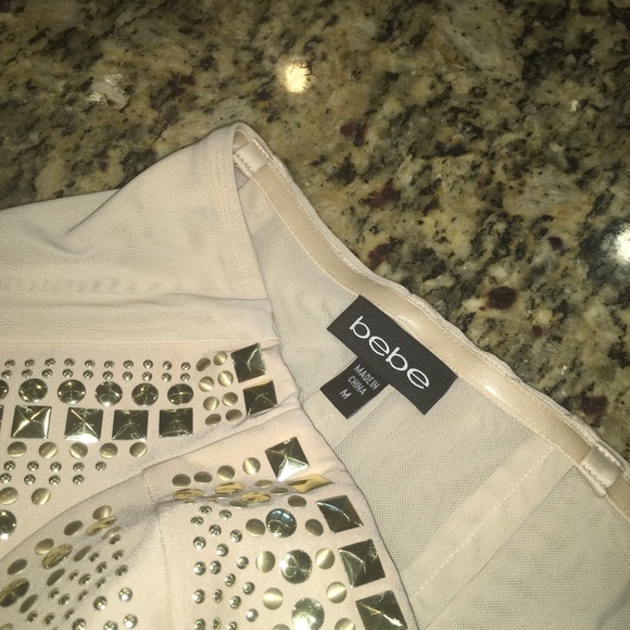 Bebe mini studded feathered dress - Picture 3 of 5